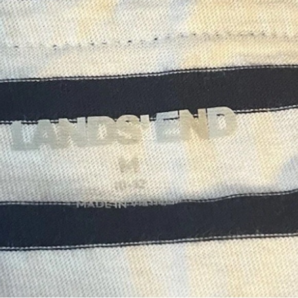 Lands end Navy and White Striped Dress sz m - Picture 6 of 6